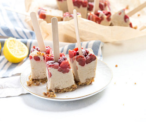 Tart Cherry Cheesecake Pops